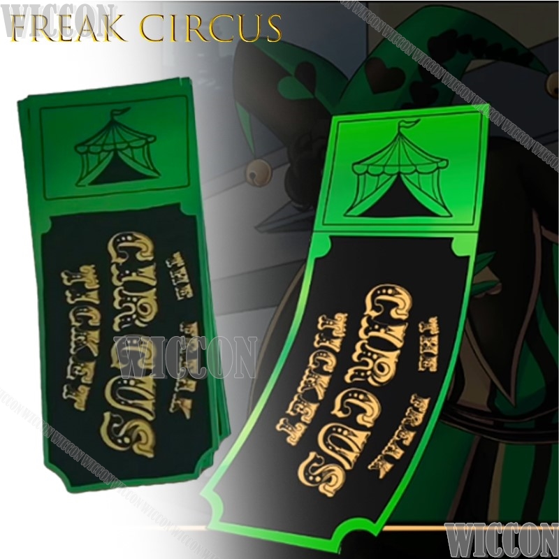 Freak Circus Ticket Card Red G - Anime Merchandise For Women review and price