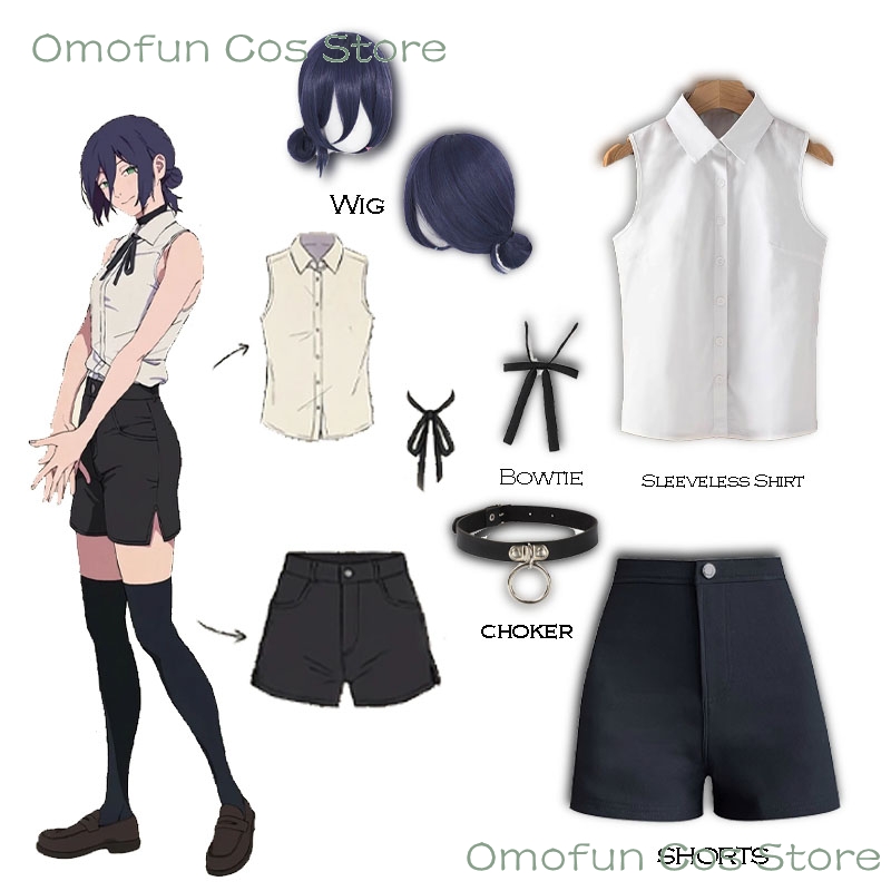 Reze Cosplay Costume Sleeveles - Anime Merchandise For Women review and price